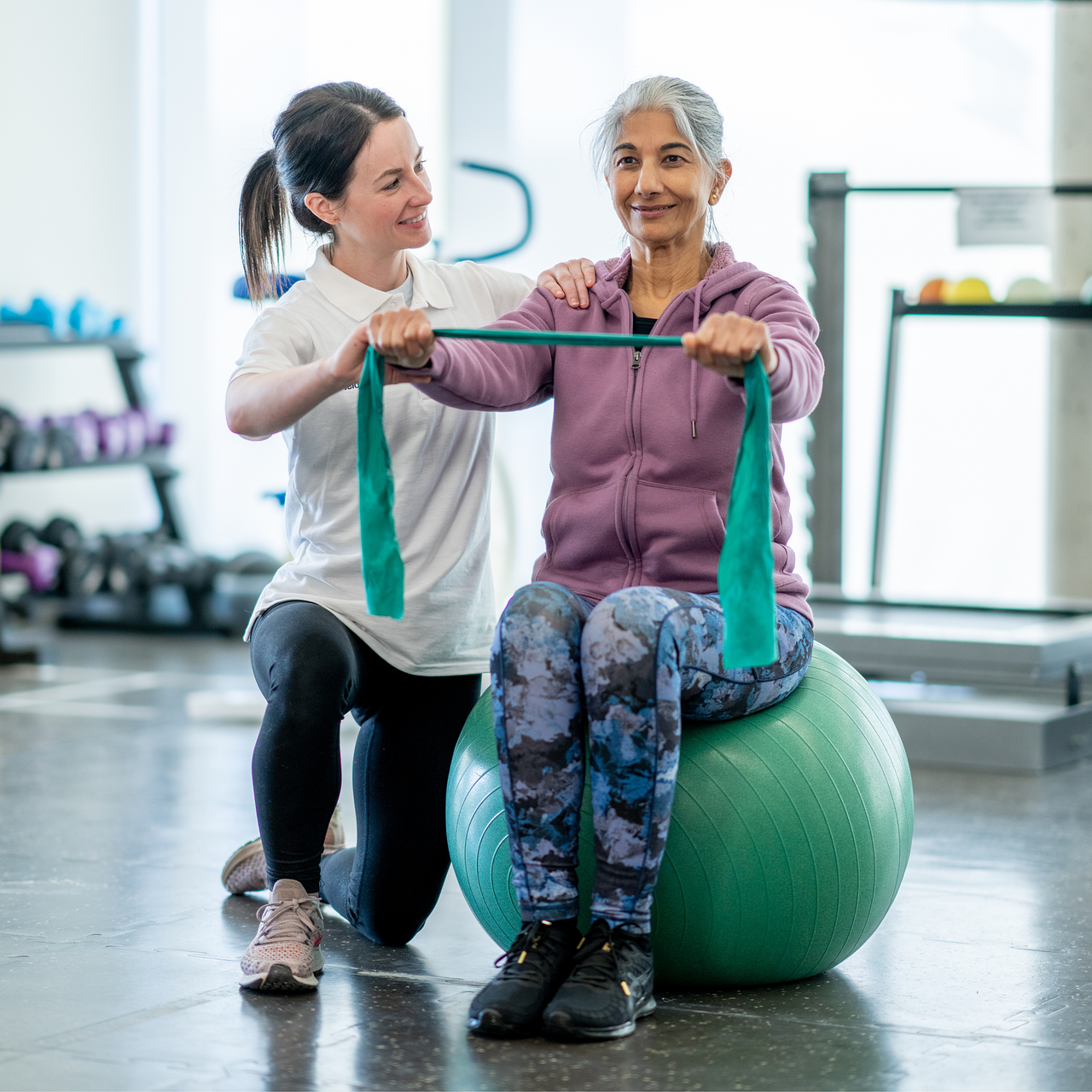 Respiratory physiotherapy and reconditioning at home